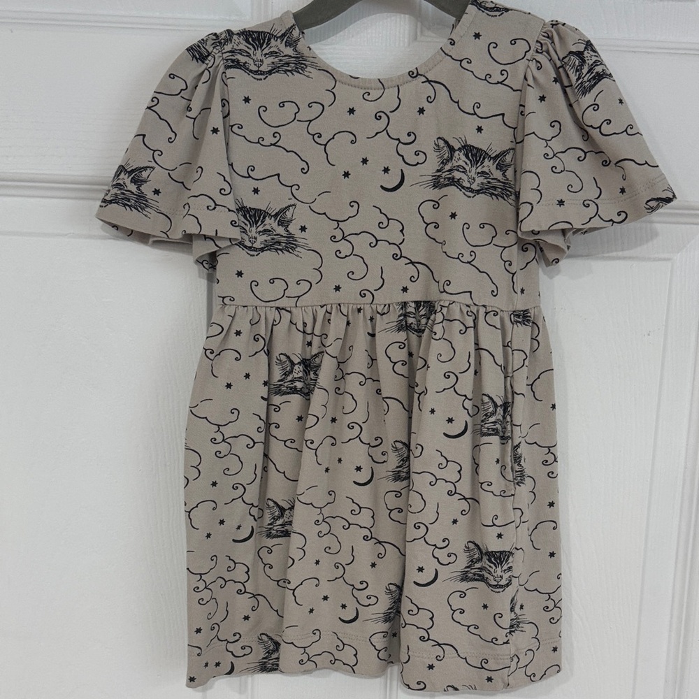 Kate Quinn Grey Cheshire Cat Pattern Dress
